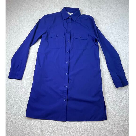 Coolibar Women’s XS Blue Long Sleeve Button-Front Sun Shirt UPF 50+ Protection - Picture 1 of 8